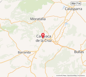 Map of Caravaca, Murcia