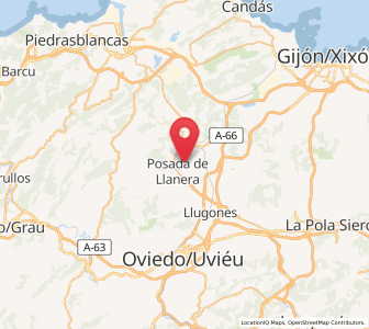Map of Caraviés, Asturias