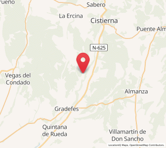 Map of Carbajal de Rueda, Castille and León