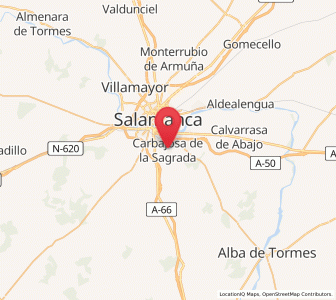 Map of Carbajosa de la Sagrada, Castille and León