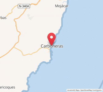 Map of Carboneras, Andalusia