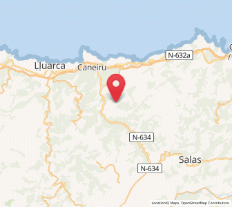 Map of Carcedo, Asturias