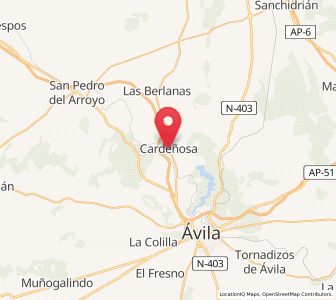 Map of Cardeñosa, Castille and León