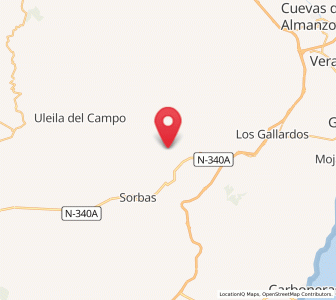 Map of Cariatiz, Andalusia