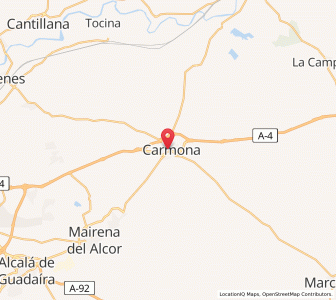 Map of Carmona, Andalusia