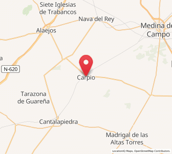 Map of Carpio, Castille and León