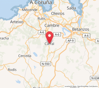 Map of Carral, Galicia