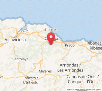 Map of Carrandi, Asturias