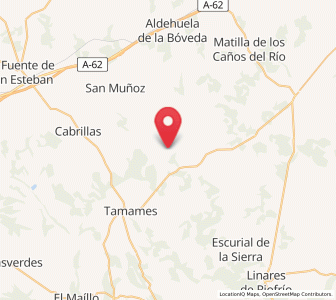 Map of Carrascalejo de Huebra, Castille and León