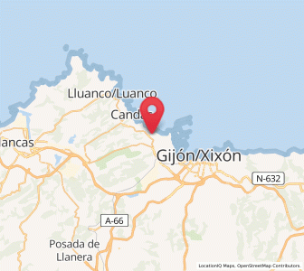 Map of Carrió, Asturias