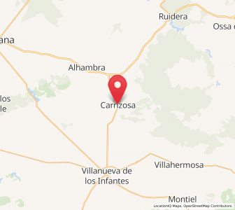 Map of Carrizosa, Castille-La Mancha