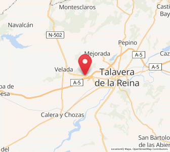 Map of Casar de Talavera, Castille-La Mancha