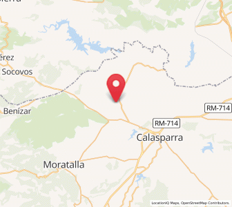 Map of Casas de Architana, Murcia