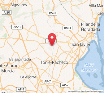 Map of Casas de las Chicharronas, Murcia