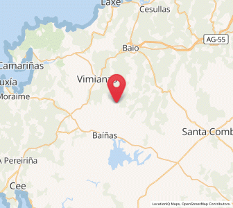 Map of Casas Novas, Galicia