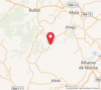 Map of Casas Nuevas, Murcia