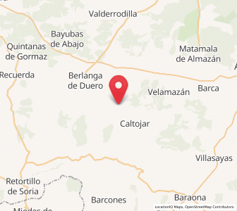 Map of Casillas de Berlanga, Castille and León