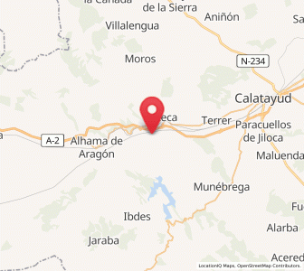 Map of Castejón de las Armas, Aragon