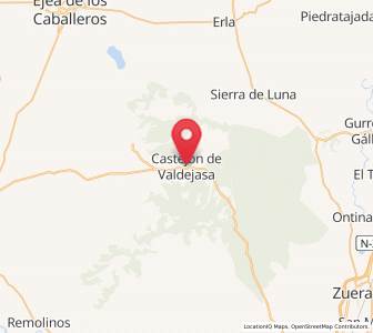 Map of Castejón de Valdejasa, Aragon