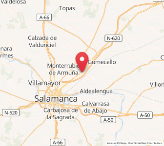Map of Castellanos de Moriscos, Castille and León