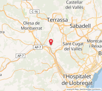 Map of Castellbisbal, Catalonia