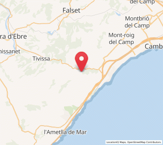 Map of Castelló, Catalonia