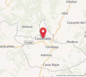 Map of Castielfabib, Valencia