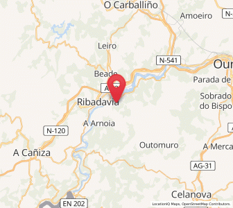 Map of Castrelo de Miño, Galicia