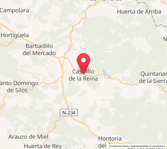 Map of Castrillo de la Reina, Castille and León