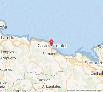 Map of Castro-Urdiales, Cantabria