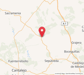 Map of Castroserracín, Castille and León