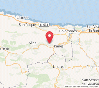 Map of Cavandi, Asturias