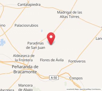 Map of Cebolla del Trabancos, Castille and León