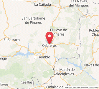 Map of Cebreros, Castille and León