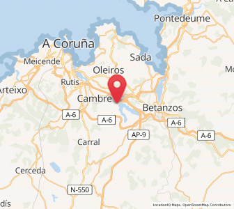 Map of Cecebre, Galicia