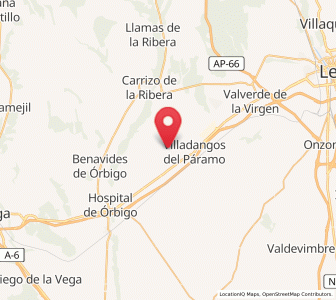 Map of Celadilla del Páramo, Castille and León