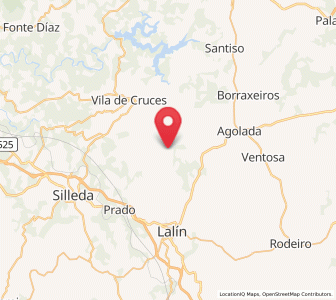 Map of Cello, Galicia