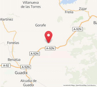 Map of Cenascuras, Andalusia