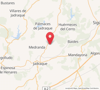 Map of Cendejas del Padrastro, Castille-La Mancha