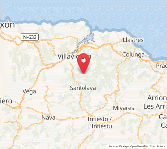 Map of Cermuño, Asturias