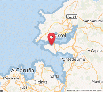 Map of Cervás, Galicia