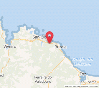 Map of Cervo, Galicia
