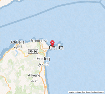 Map of Ceuta, Ceuta