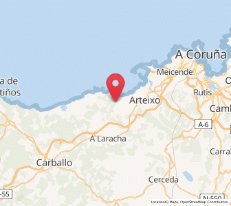 Map of Chamín, Galicia