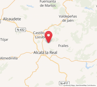 Map of Charilla, Andalusia