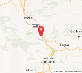 Map of Chite, Andalusia