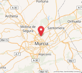 Map of Churra, Murcia
