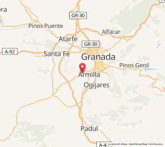 Map of Churriana de la Vega, Andalusia