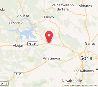 Map of Cidones, Castille and León