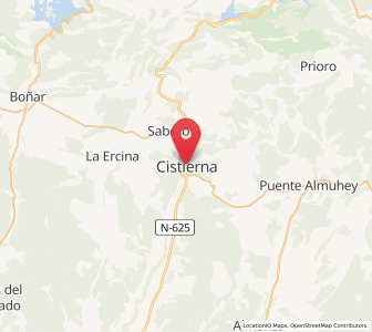 Map of Cistierna, Castille and León